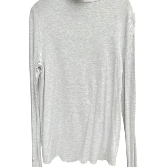 CAbi Light Gray total neck open front Draped Knit Top S - Picture 3 of 8